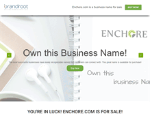 Tablet Screenshot of enchore.com